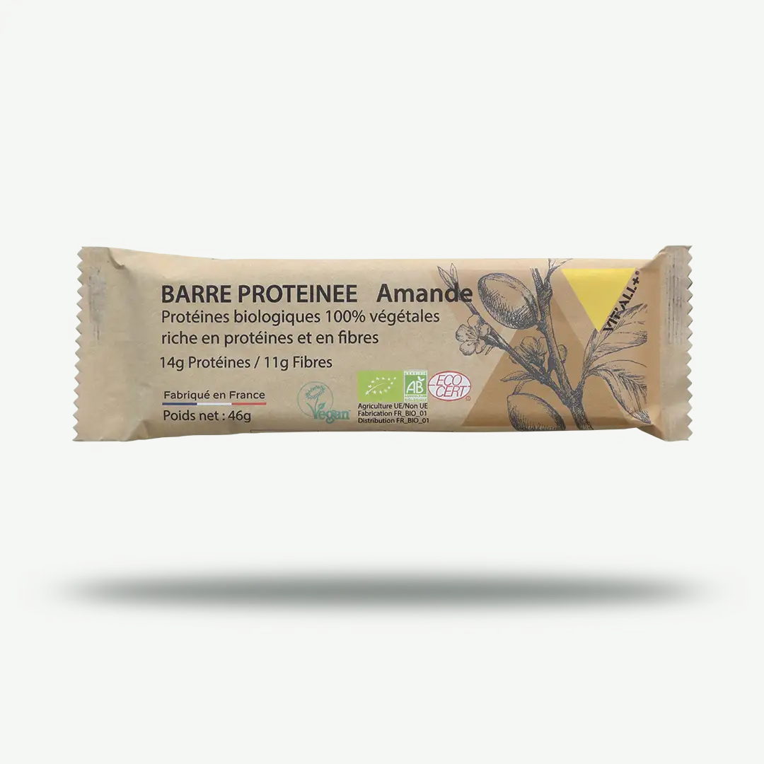 BARRES PROTÉINÉES AMANDE BIO* – BOÎTE 20 UNITÉS BARRES PROTÉINÉES AMANDE BIO* – BOÎTE 20 UNITÉS