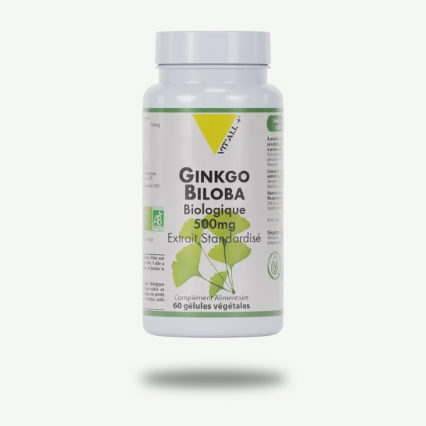 GINKGO BILOBA BIO* 500mg Extrait Standardisé