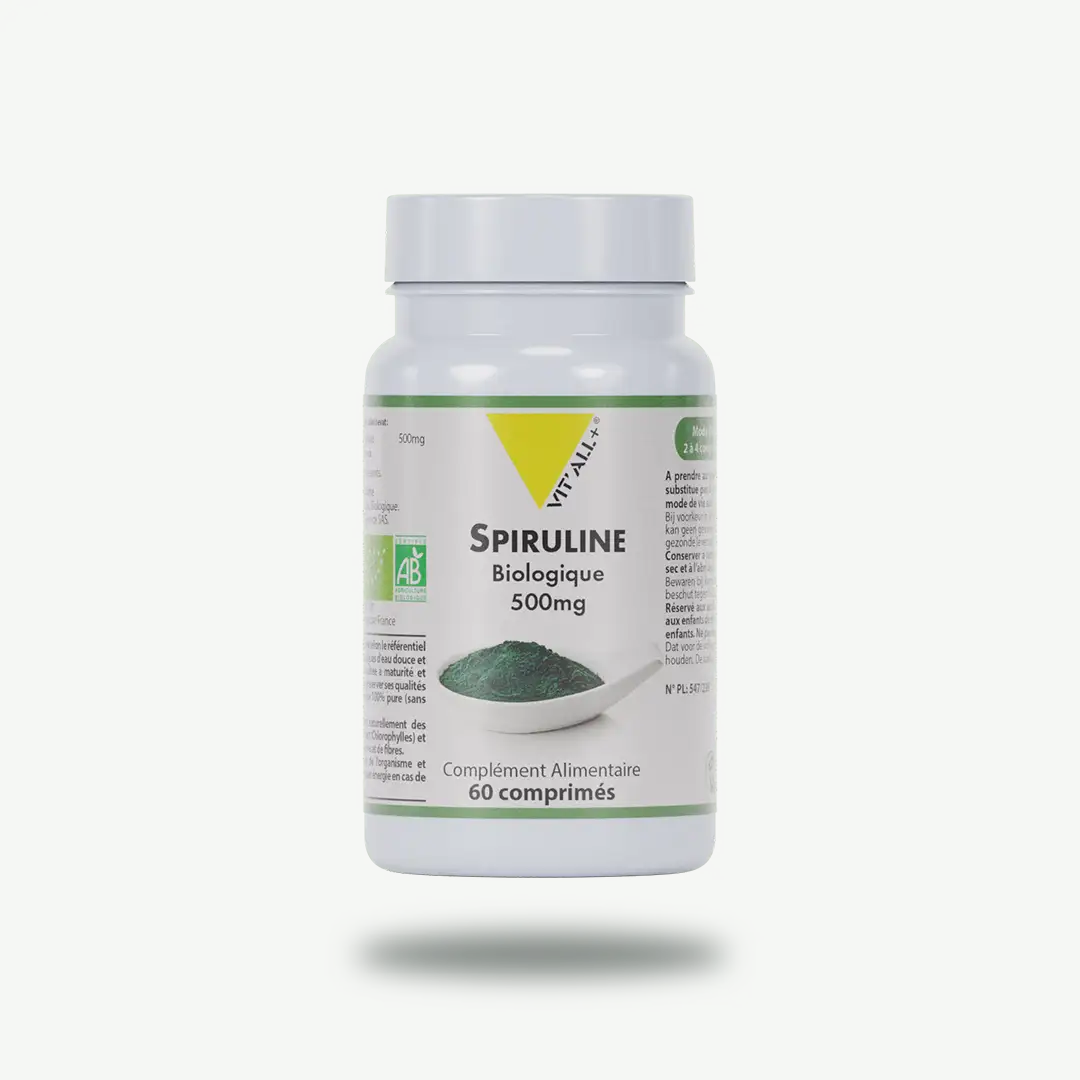 SPIRULINE BIO* 500mg – Cultivée en France SPIRULINE BIO* 500mg - Cultivée en France - VEGAN